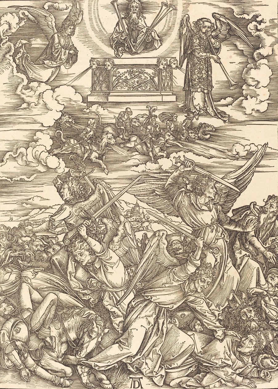De Vier Wrekende Engelen, 1498 door Albrecht Dürer
