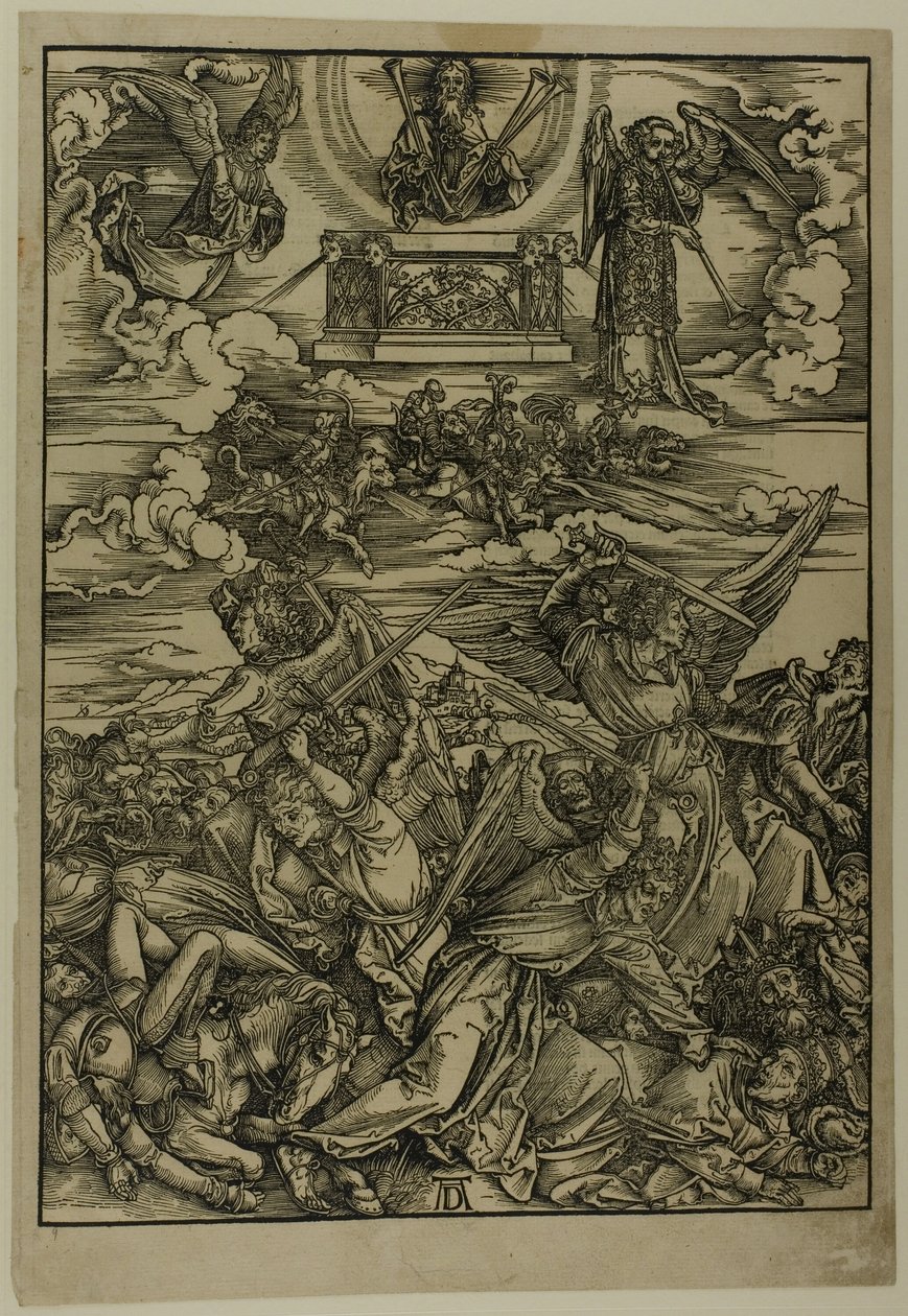 De vier wrekende engelen van de Eufraat, uit De Apocalyps door Albrecht Dürer