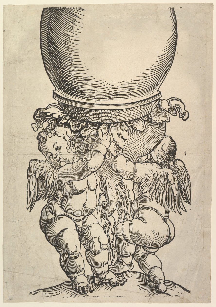 Het grote kolom onderste blok door Albrecht Dürer