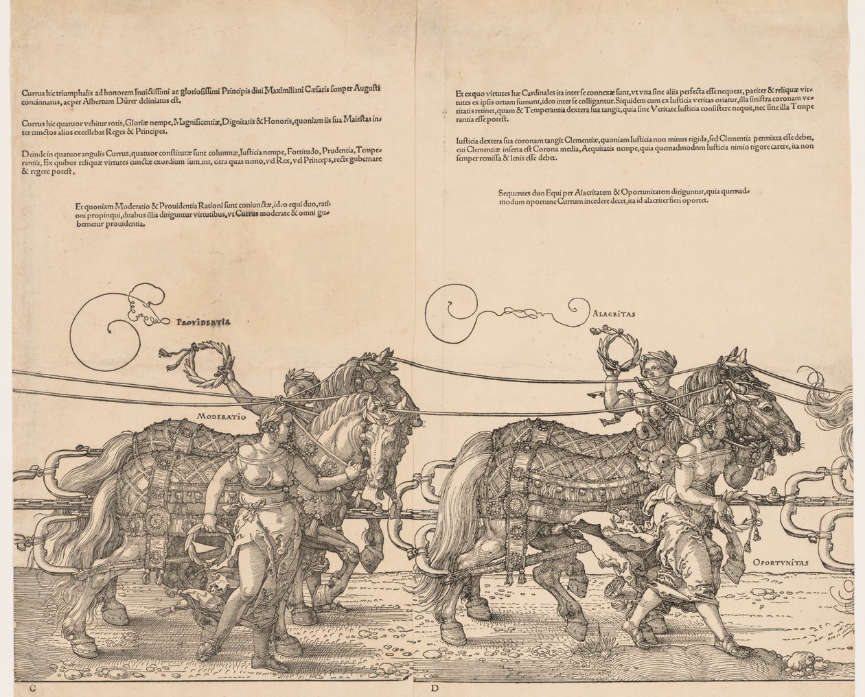 De grote triomfwagen van keizer Maximiliaan door Albrecht Dürer