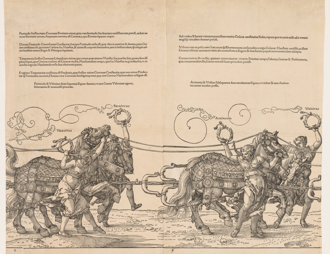 De Grote Triomfwagen van Keizer Maximiliaan, 1523 door Albrecht Dürer