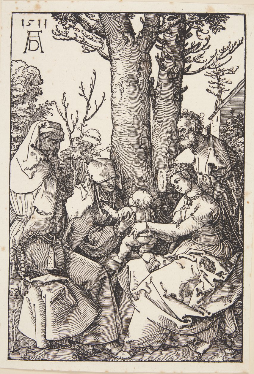 De Heilige Familie met Joachim en Sint Anna door Albrecht Dürer