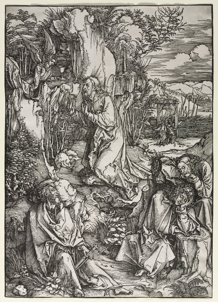 De grote passie: Christus op de Olijfberg door Albrecht Dürer