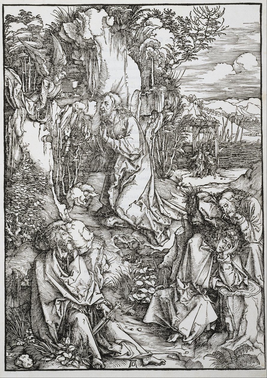De grote passie: Christus op de Olijfberg door Albrecht Dürer