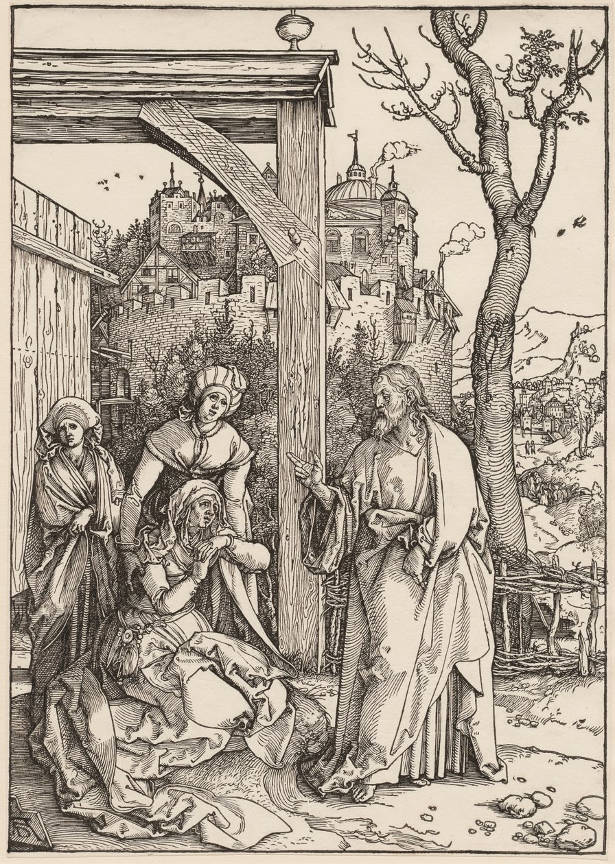 Het leven van de Maagd: Christus neemt afscheid van zijn moeder door Albrecht Dürer