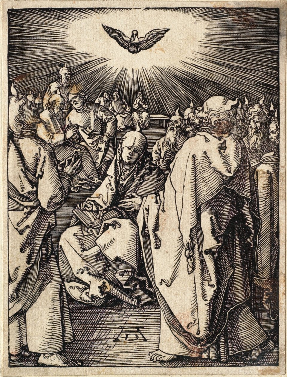 De kleine Passie: Pinksteren door Albrecht Dürer