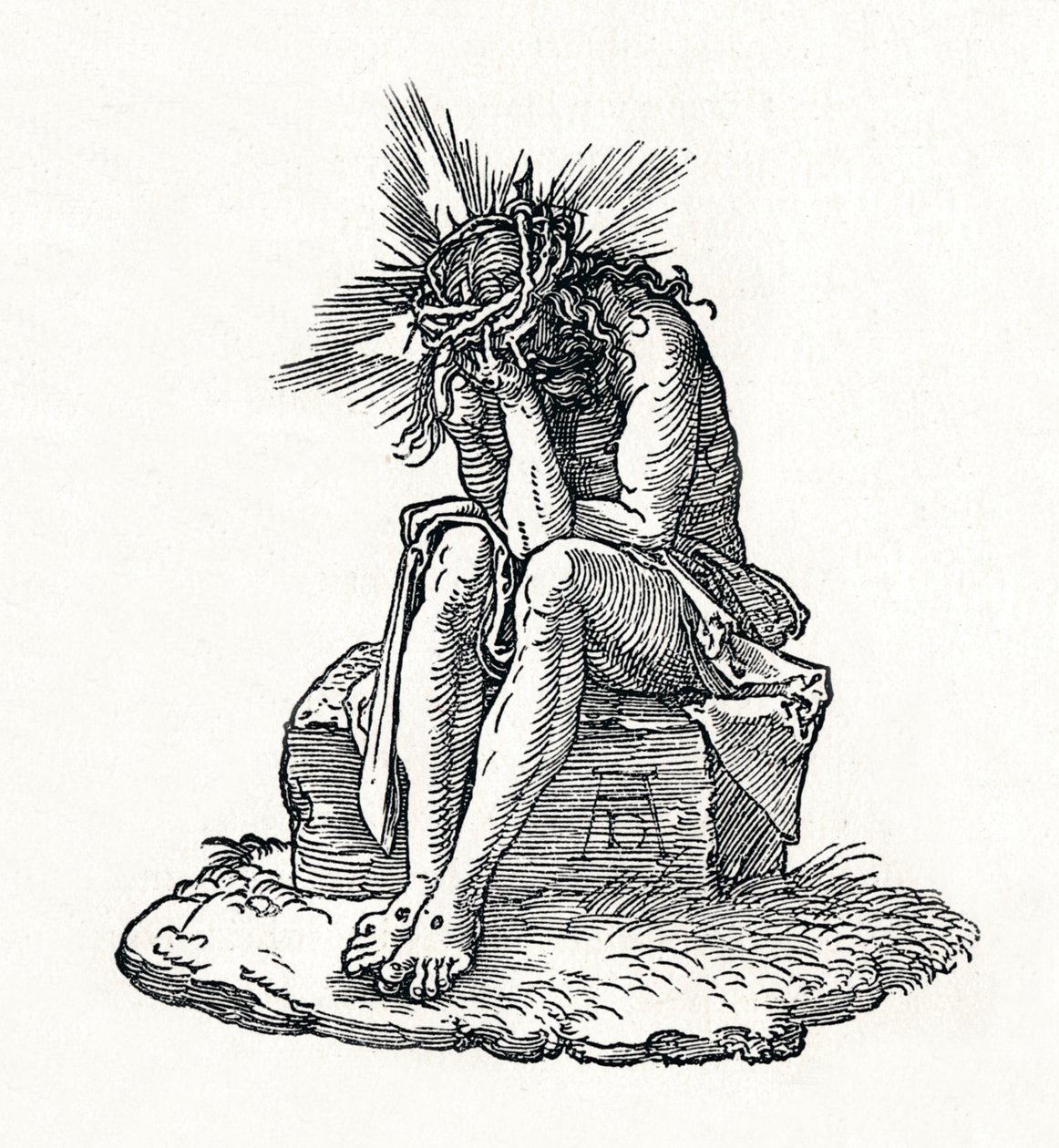 De Man van Smarten. Titelpagina van Kleine Passie, ca. 1511, 1906 door Albrecht Dürer