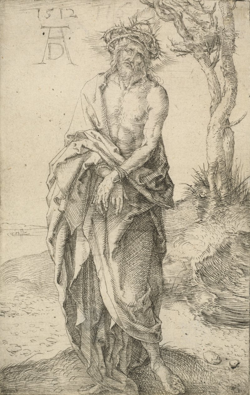 De Man van Smarten met gebonden handen, 1512 door Albrecht Dürer