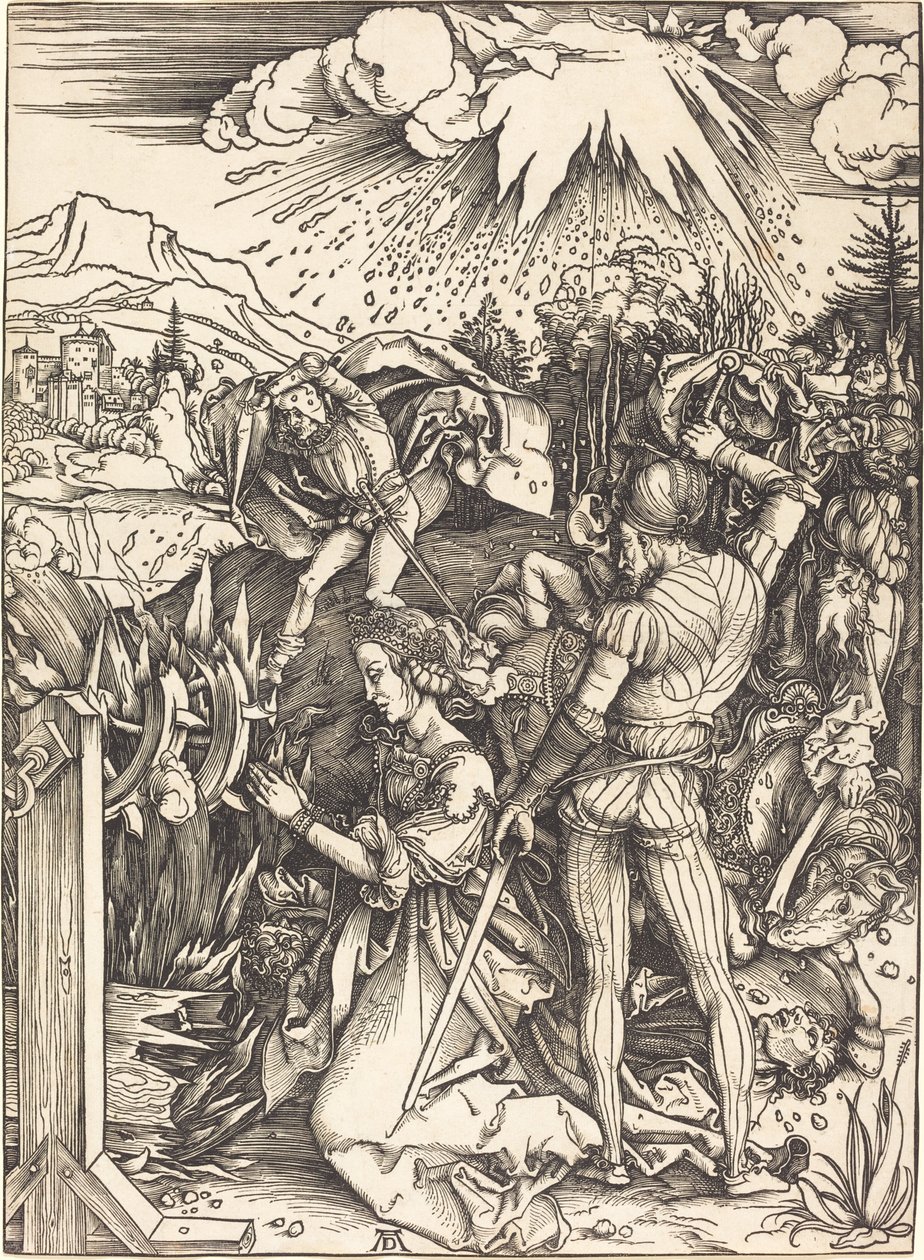 Het Martelaarschap van Sint-Catharina door Albrecht Dürer
