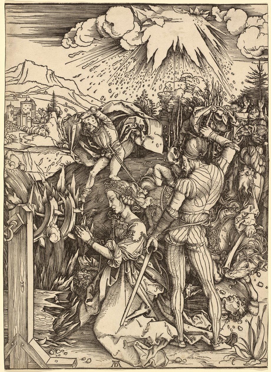 Het martelaarschap van de heilige Catharina door Albrecht Dürer