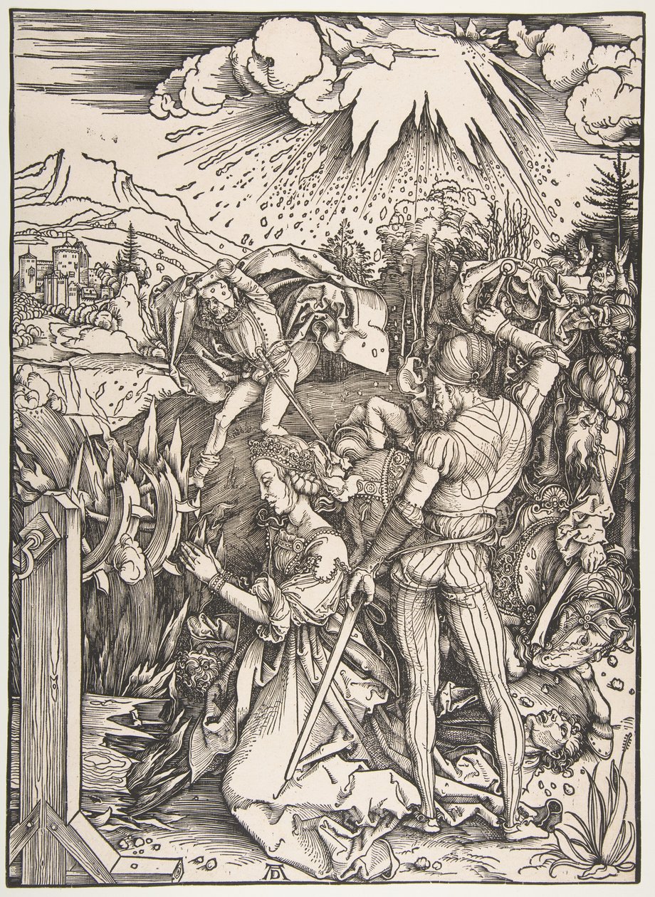 Het martelaarschap van de heilige Catharina door Albrecht Dürer