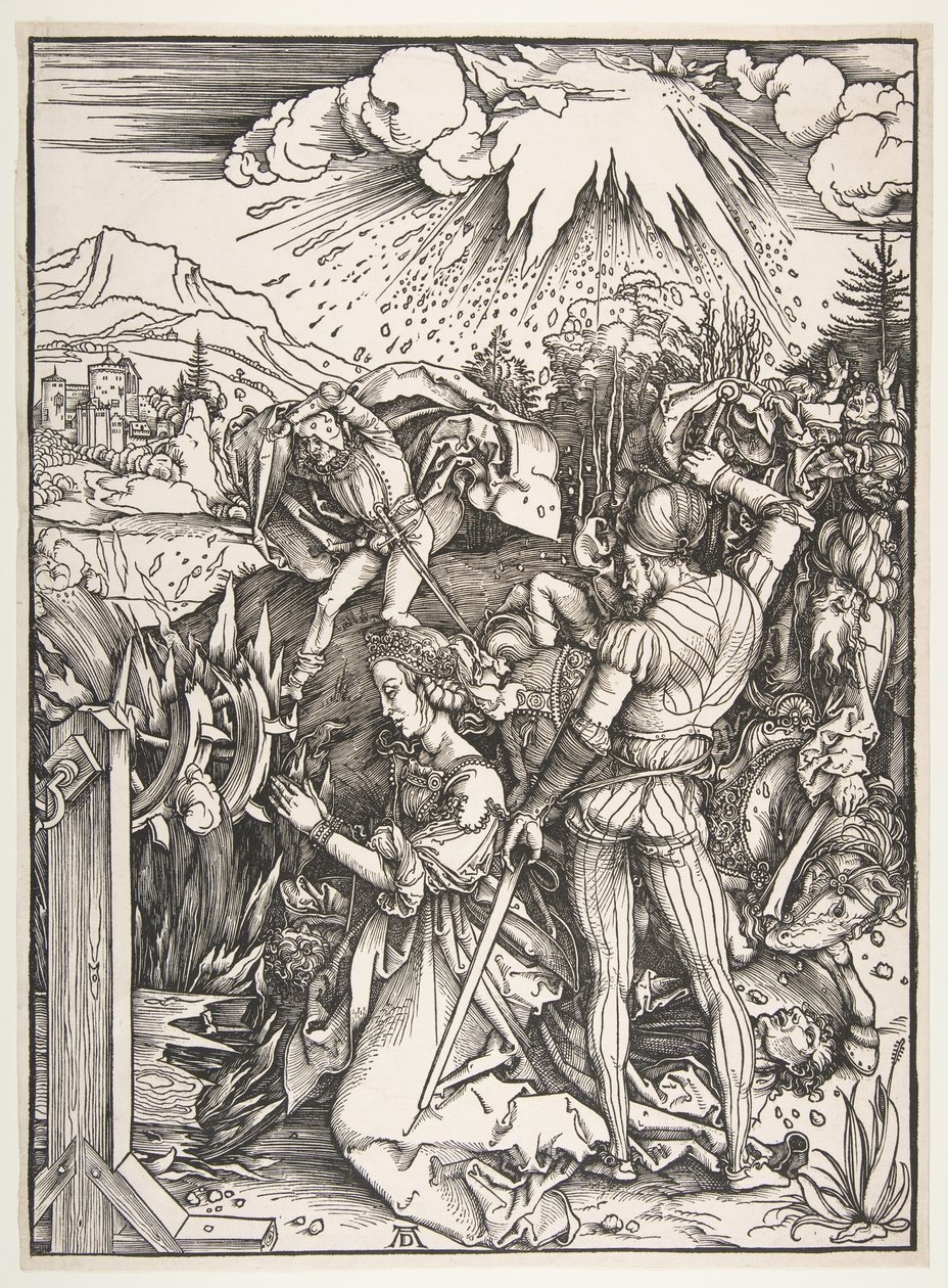 Het martelaarschap van Sint-Catharina van Alexandrië door Albrecht Dürer