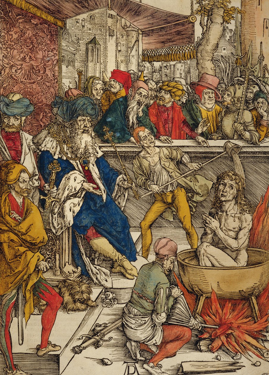 Het martelaarschap van St. Johannes door Albrecht Dürer