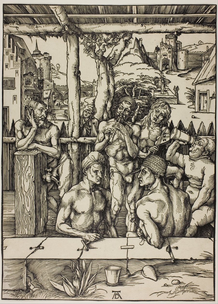 Het Mannenbad door Albrecht Dürer