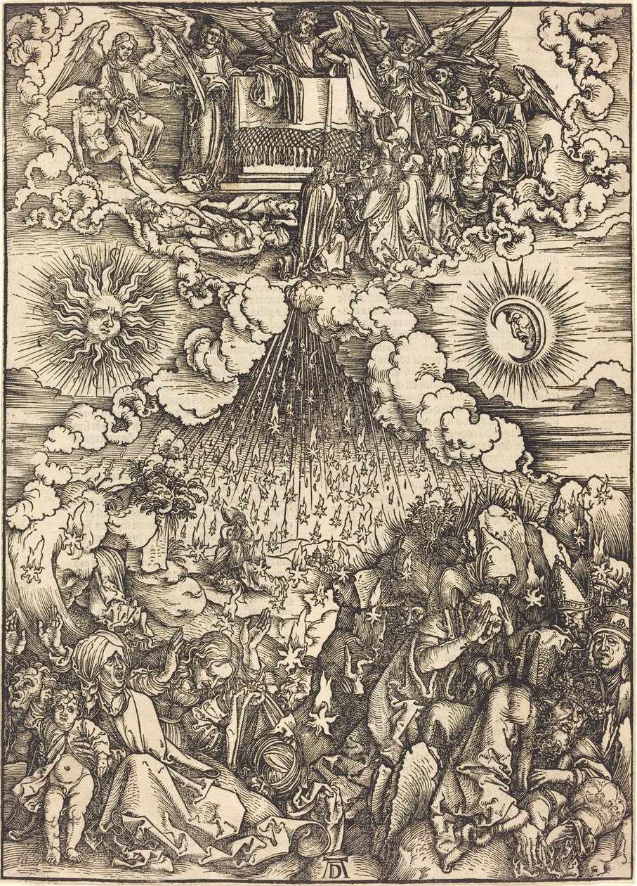 De Opening van het Vijfde en Zesde Zegel door Albrecht Dürer