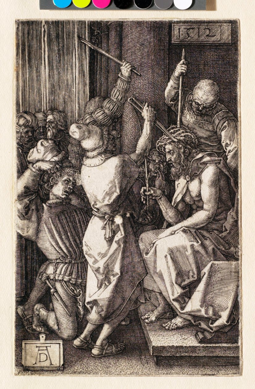 De Passie: Christus gekroond met doornen door Albrecht Dürer
