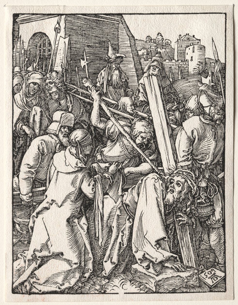 De Kleine Passie: Christus draagt het kruis, 1509 door Albrecht Dürer