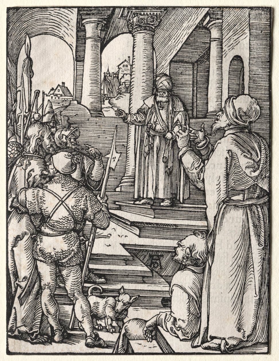 De Kleine Passie: Christus voor Pilatus, ca. 1509-1511 door Albrecht Dürer