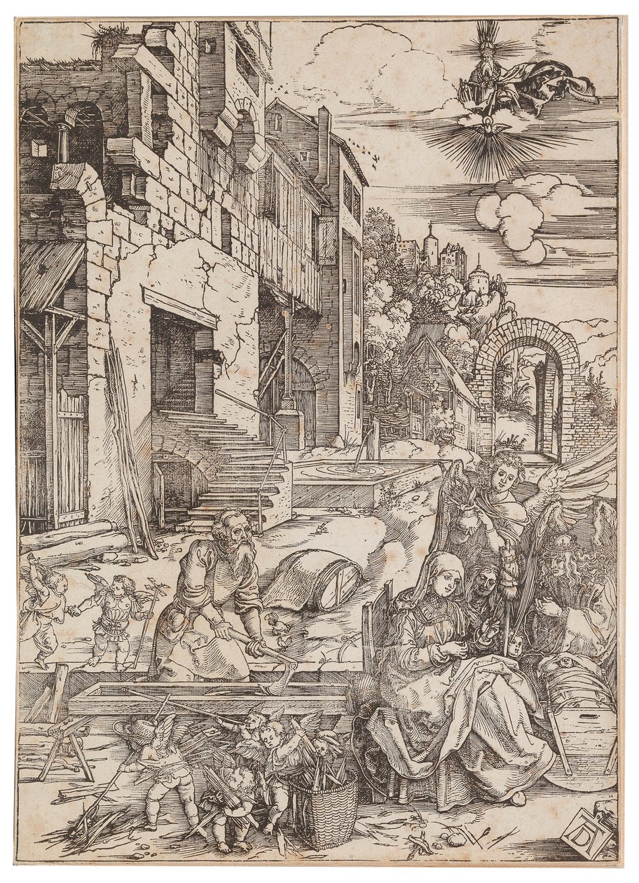 Het verblijf van de Heilige Familie in Egypte, uit Het leven van de Maagd, ca. 1504 door Albrecht Dürer
