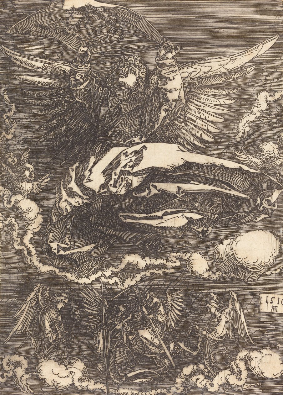 De Sudarium Gehouden door Een Engel door Albrecht Dürer