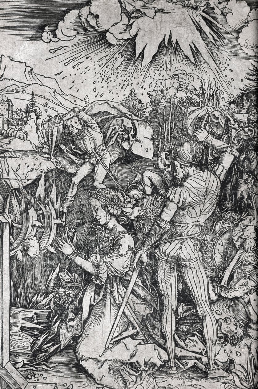 De marteling van St. Catharina van Alexandrië door Albrecht Dürer