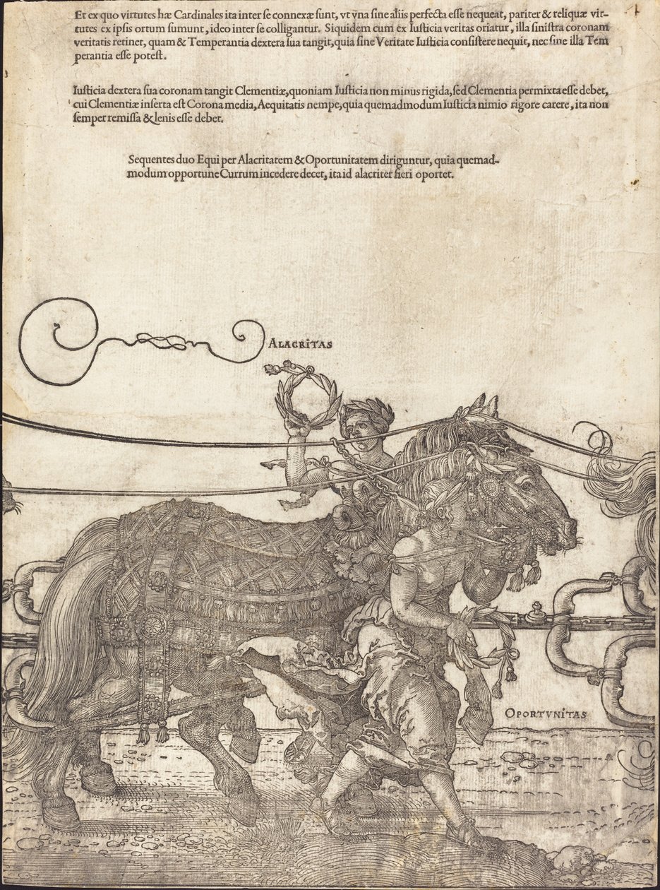 De Triomfwagen van Maximiliaan I (De Grote Triomfwagen) [plaat 4 van 8] door Albrecht Dürer