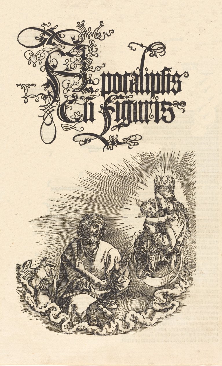 De Maagd verschijnt aan Sint Jan, 1510-1511 door Albrecht Dürer