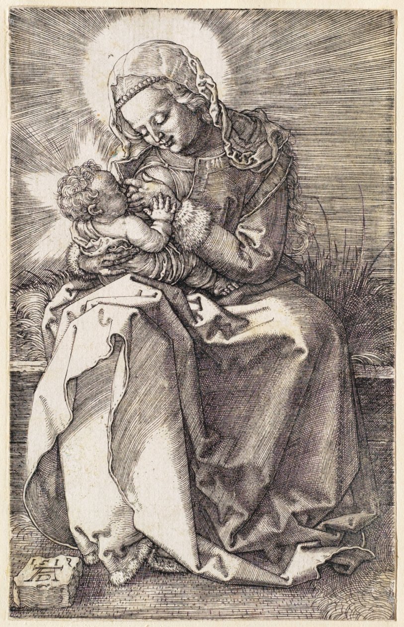 De Maagd die het Kind zoogt door Albrecht Dürer