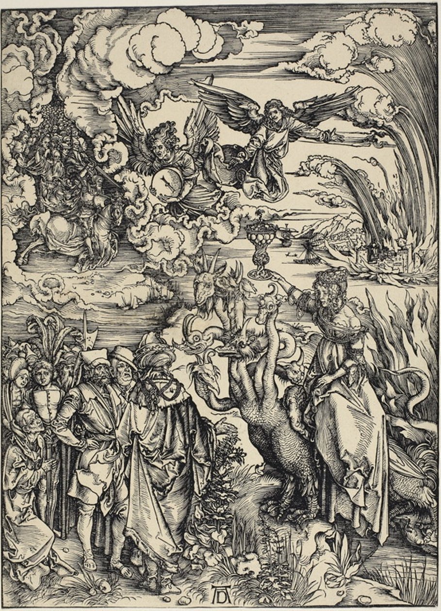 De hoer van Babylon, uit De Apocalyps door Albrecht Dürer