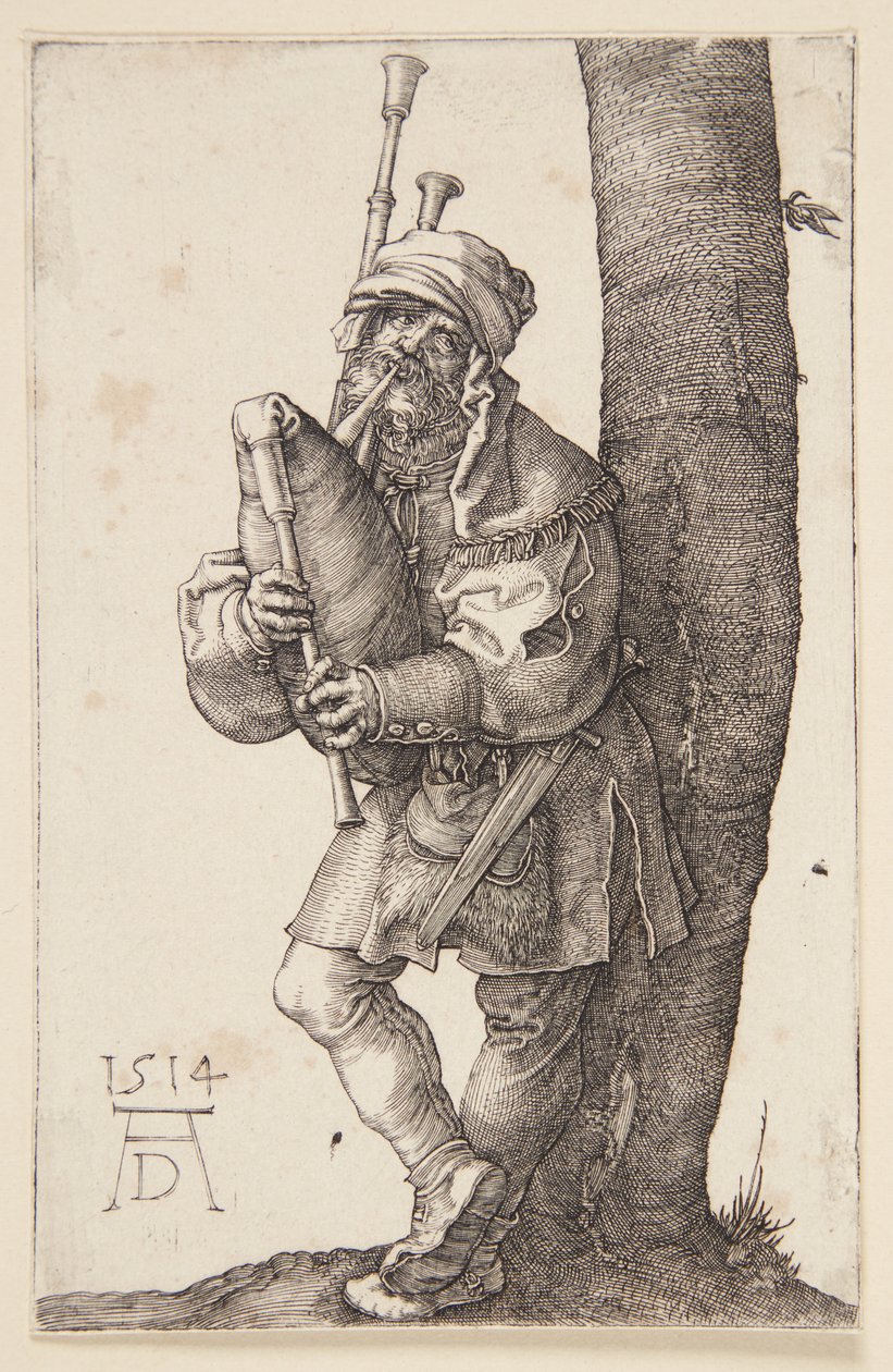 De doedelzakspeler door Albrecht Dürer