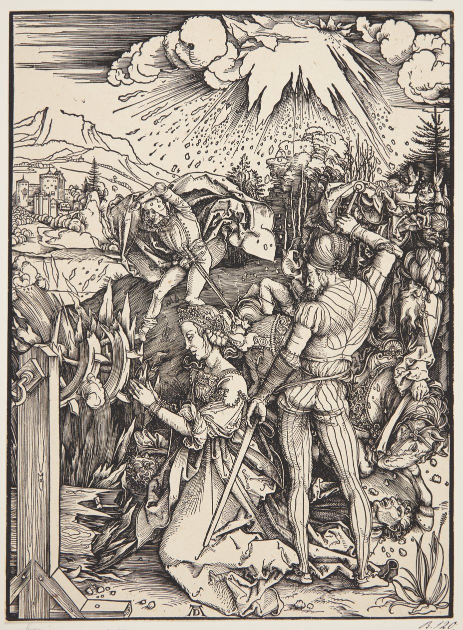 Het martelaarschap van St. Catherine door Albrecht Dürer