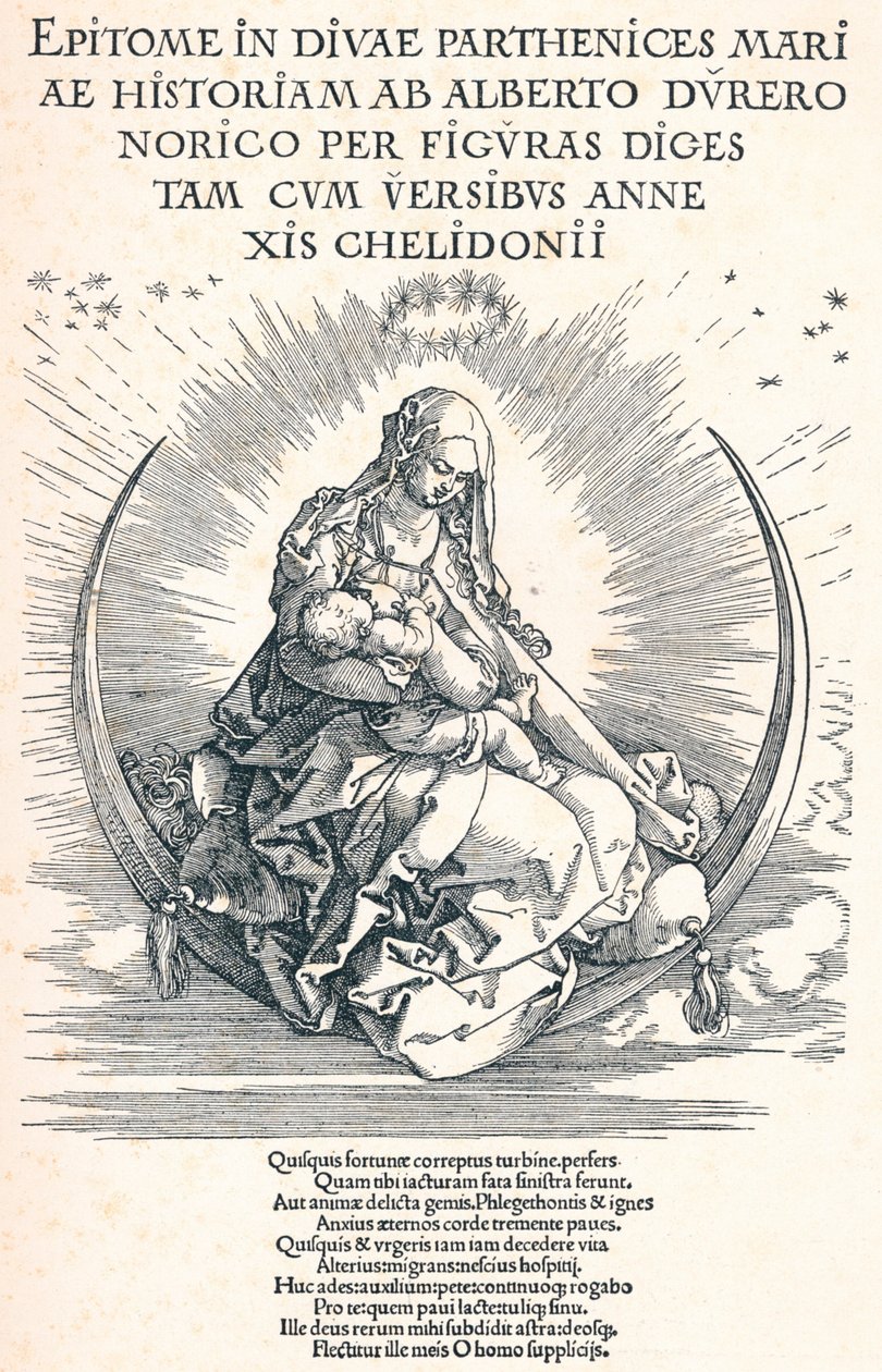 Titelpagina van het Leven van de Maagd, 1511 door Albrecht Dürer