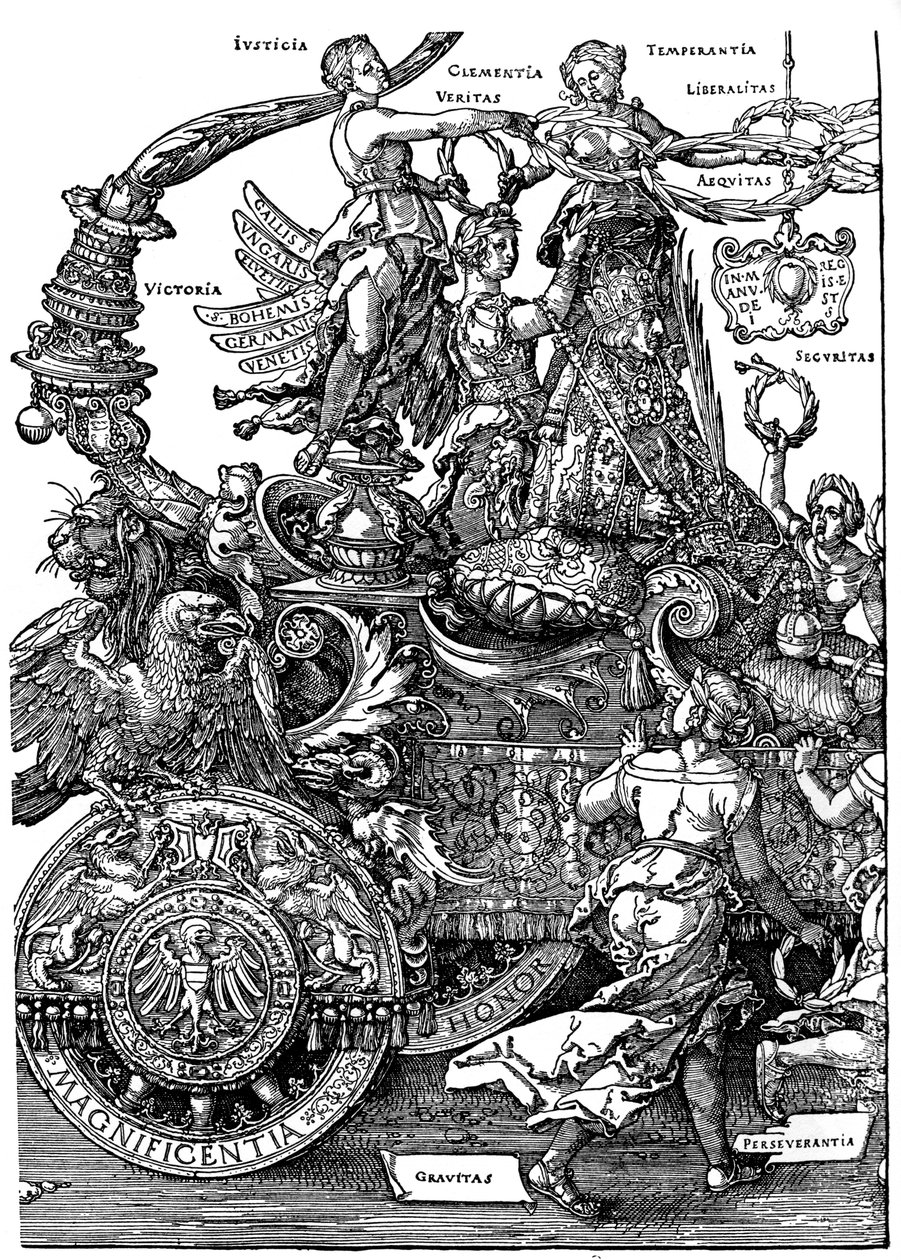 Triomfantelijke Terugkeer van Maximiliaan I, 1512-1522, 1936 door Albrecht Dürer