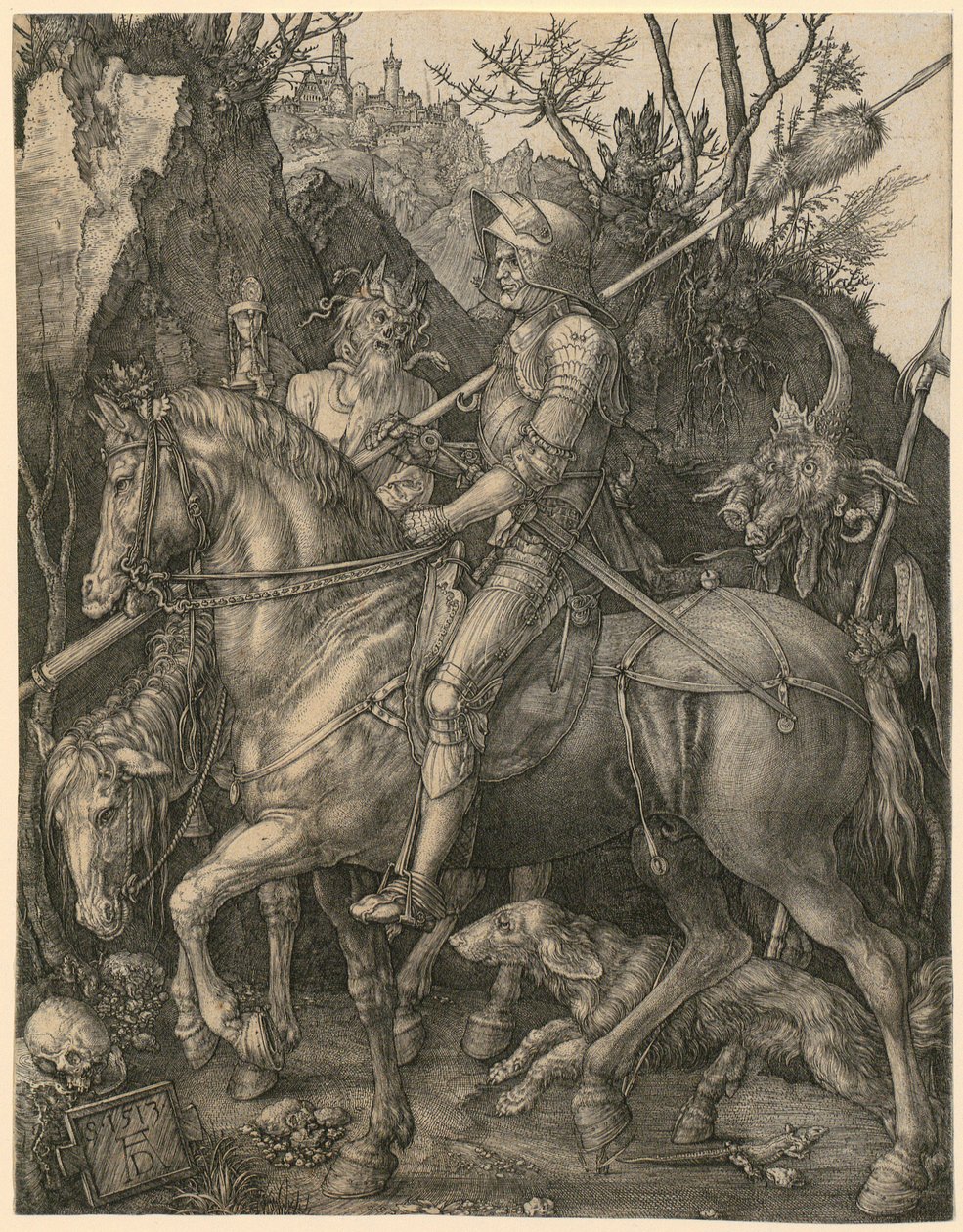 Een ongelijk paar door Albrecht Dürer