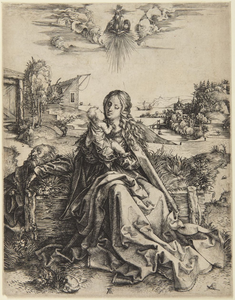 Maria met kind en libel door Albrecht Dürer