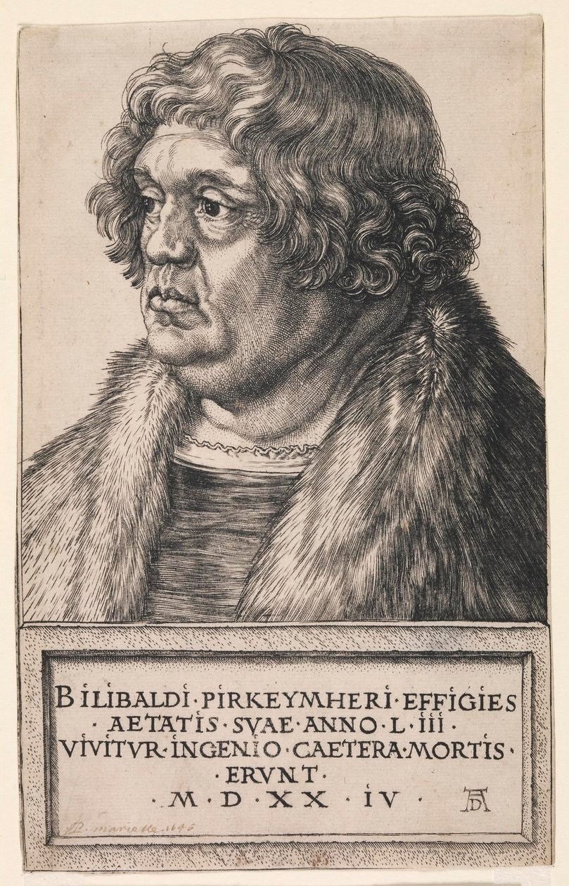 Willibald Pirckheimer door Albrecht Dürer