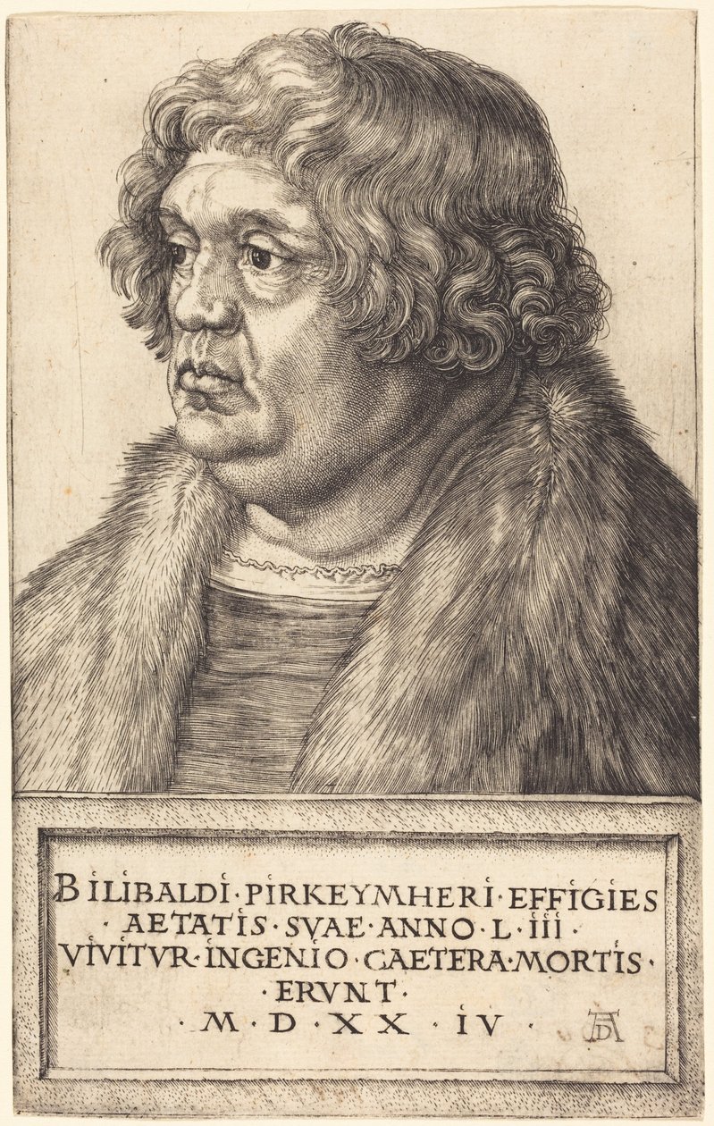 Willibald Pirckheimer door Albrecht Dürer