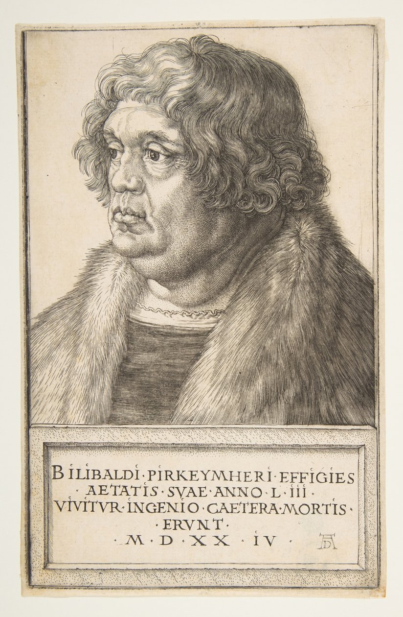 Willibald Pirckheimer, 1524 door Albrecht Dürer