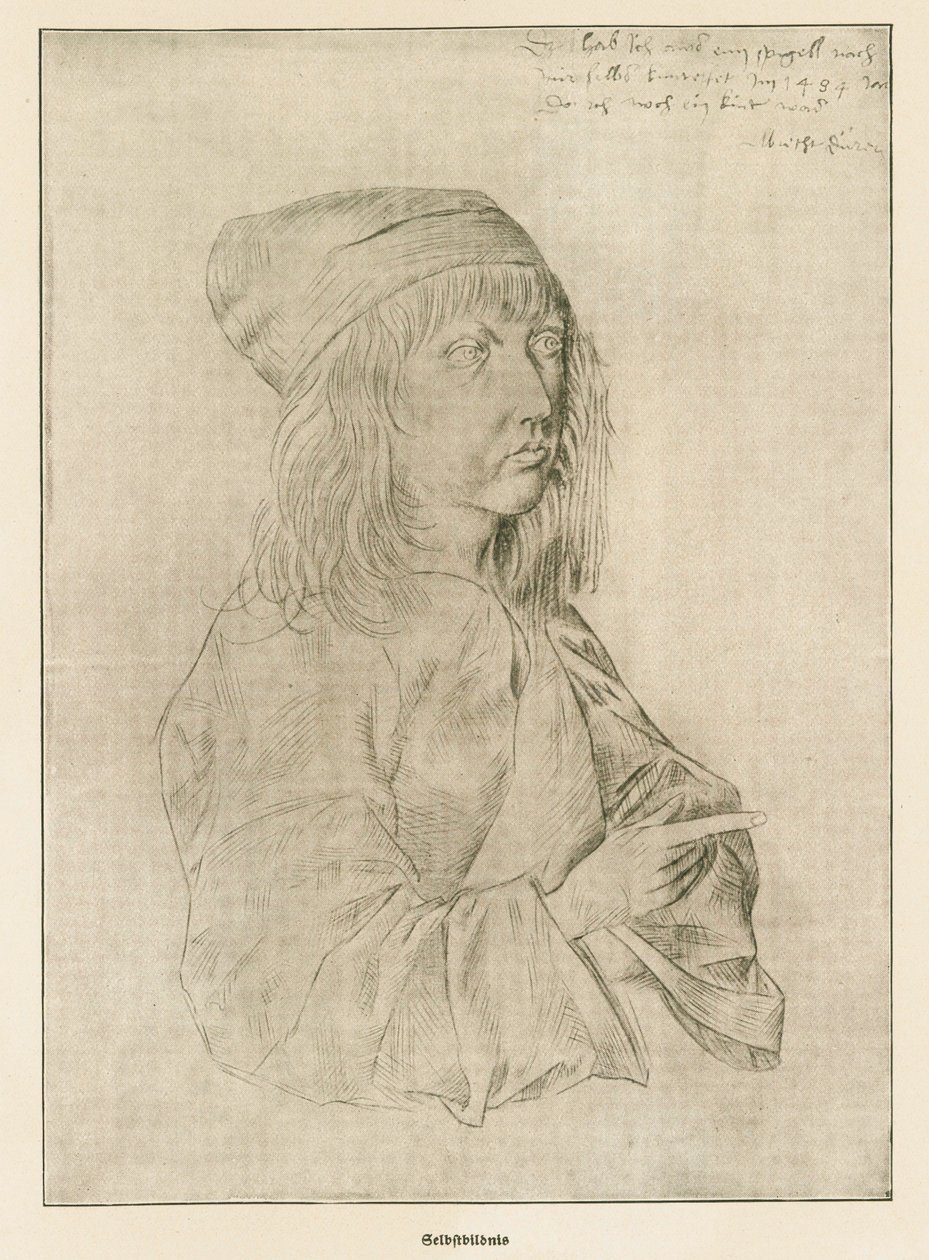 Albrecht Duerer - Zelfportret op dertienjarige leeftijd door Albrecht Dürer or Duerer