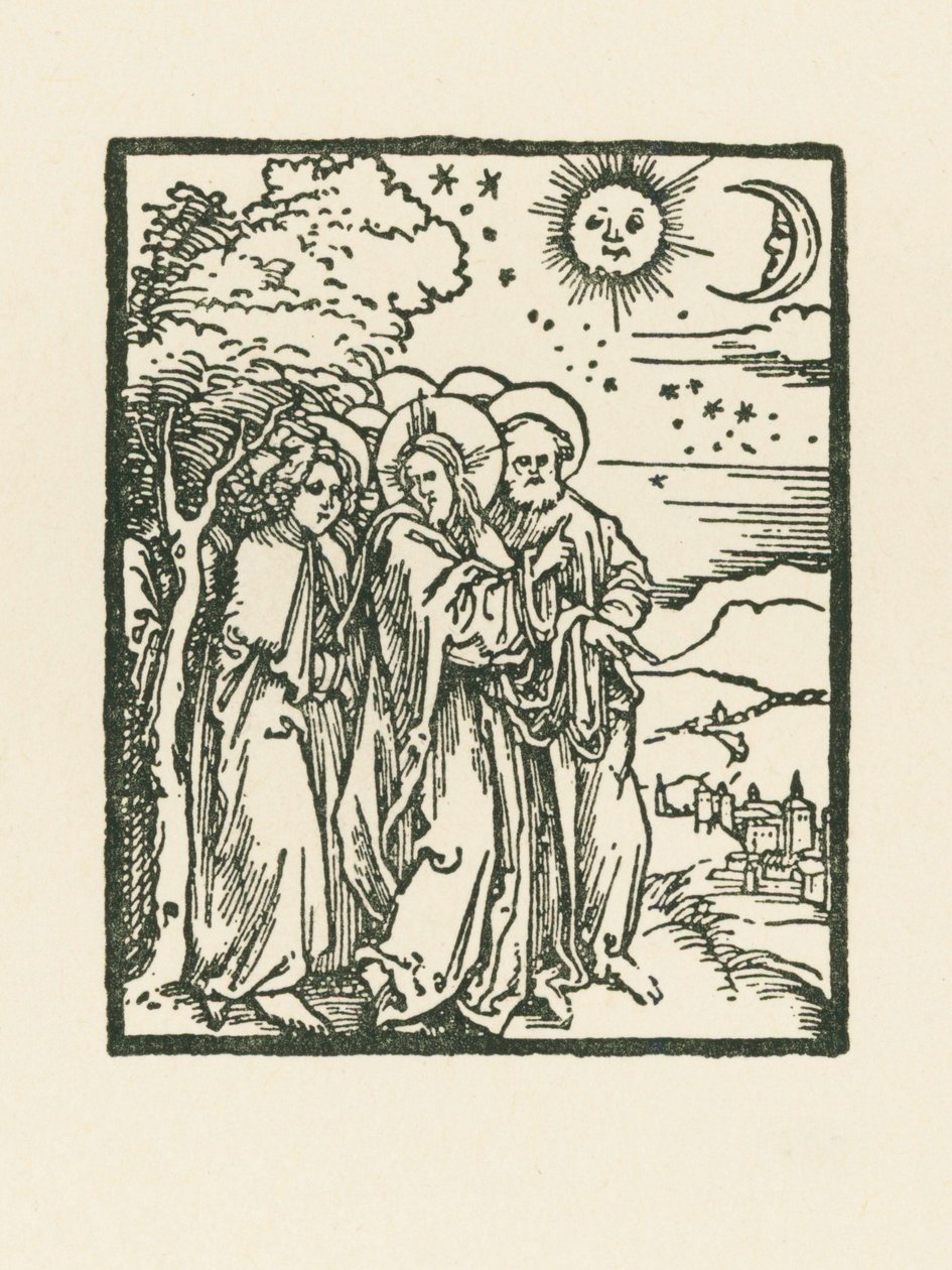 Christus toont zijn discipelen de tekenen in de hemel door Albrecht Dürer or Duerer