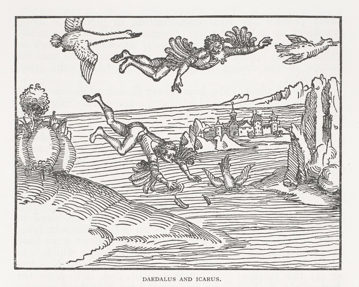 Daedalus en Icarus door Albrecht Dürer