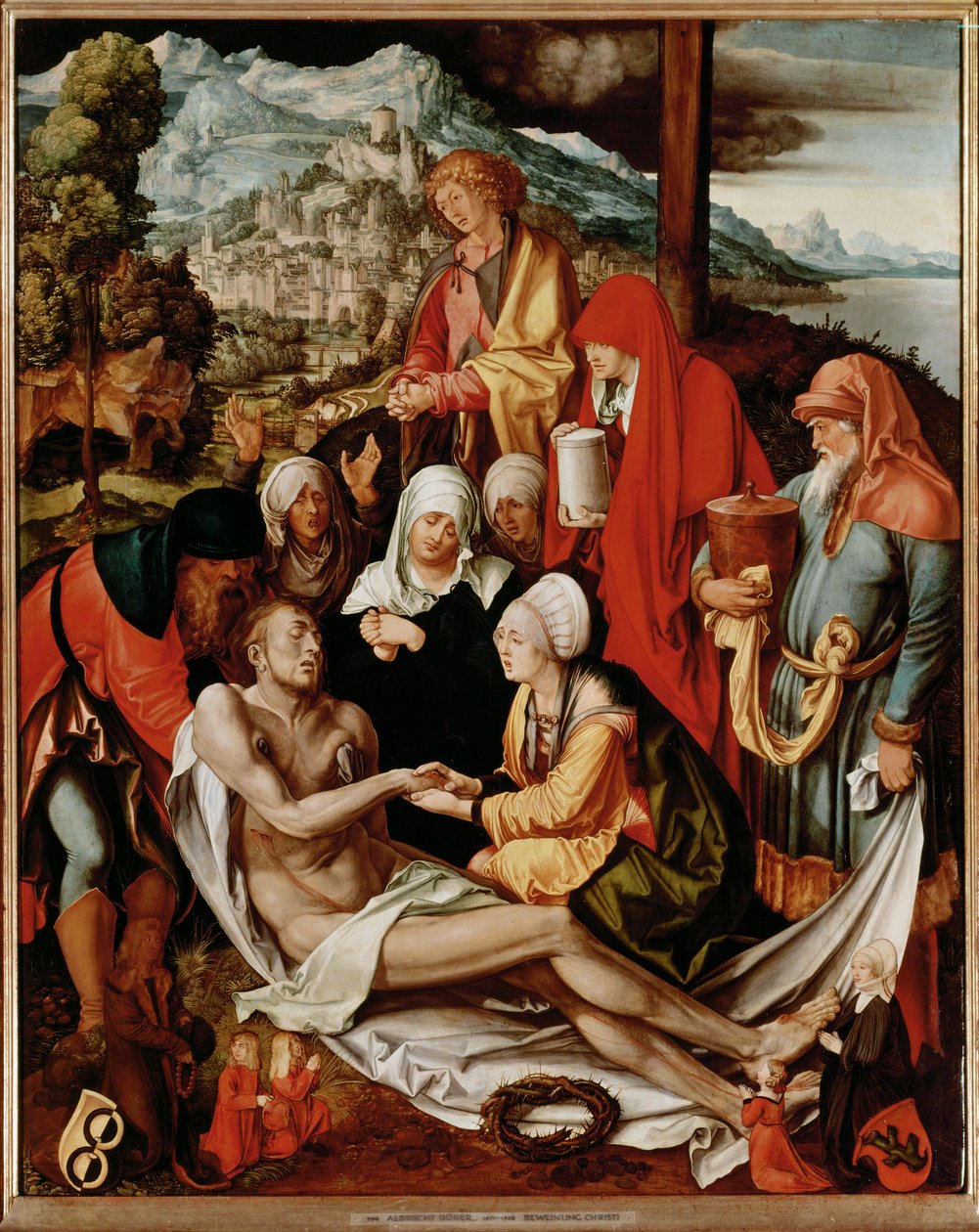 Deploration (schilderij op doek) door Albrecht Dürer or Duerer