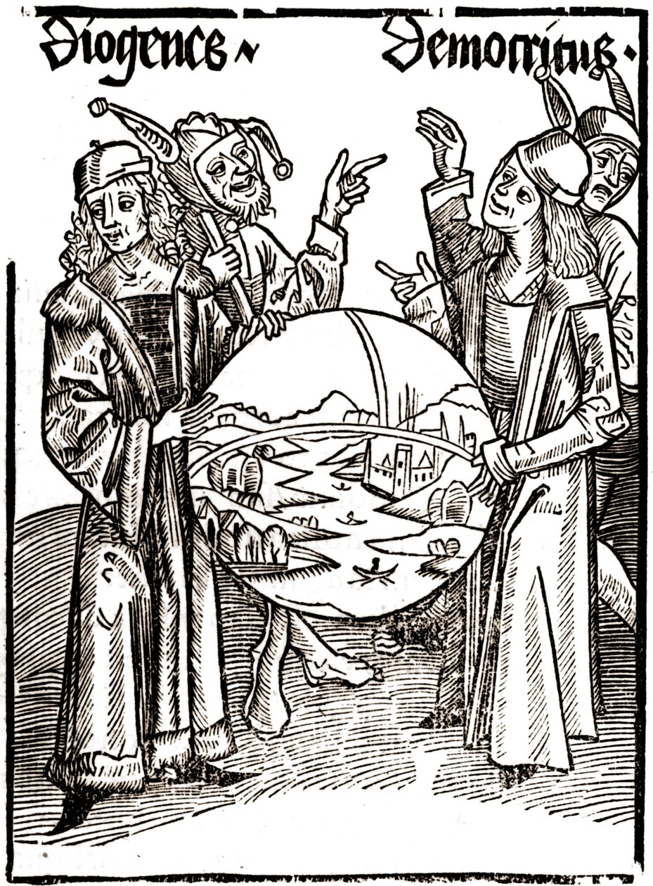 Diogenes (-413 - -327) en Democritus (-460 - -370) - in 