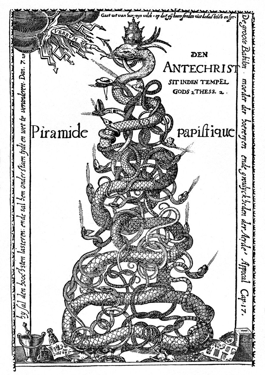 Nederlandse satirische gravure getiteld 