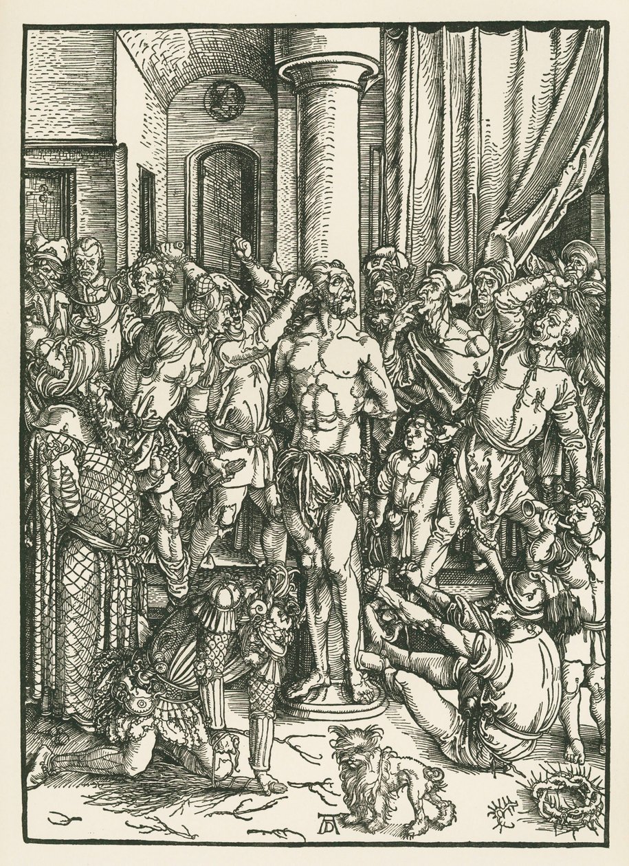 De geseling van Christus, ca. 1496-97 (houtsnede) door Albrecht Dürer or Duerer