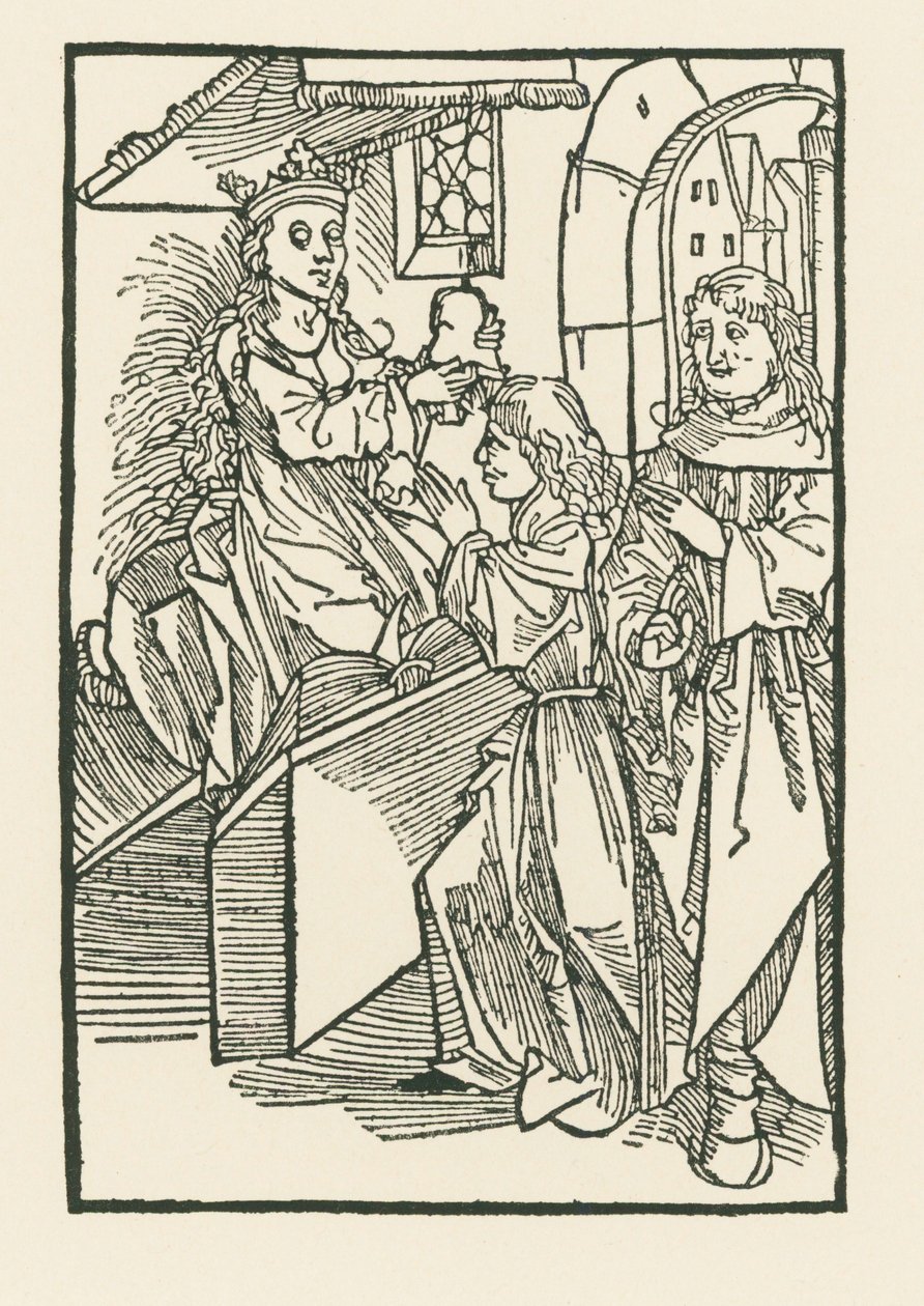 Illustratie op de titelpagina van " Oratio Cassandre Venete ". door Albrecht Dürer or Duerer