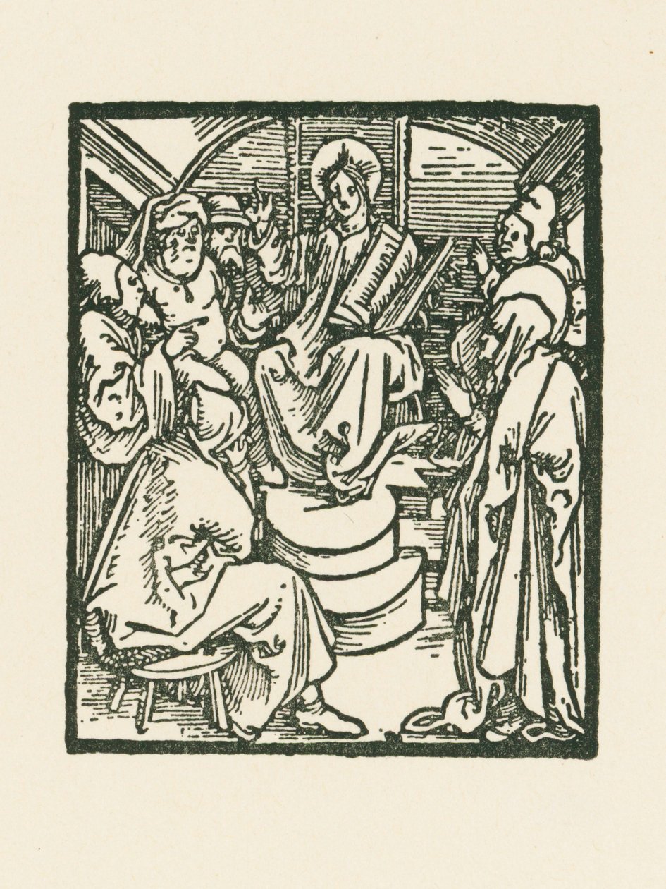 Jezus onder de dokters door Albrecht Dürer or Duerer