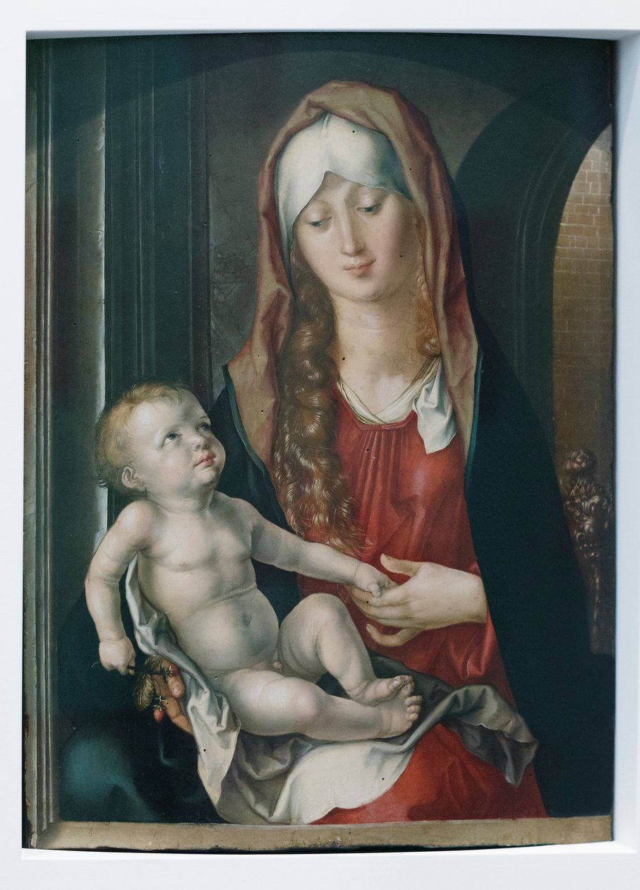 Madonna met kind door Albrecht Dürer or Duerer