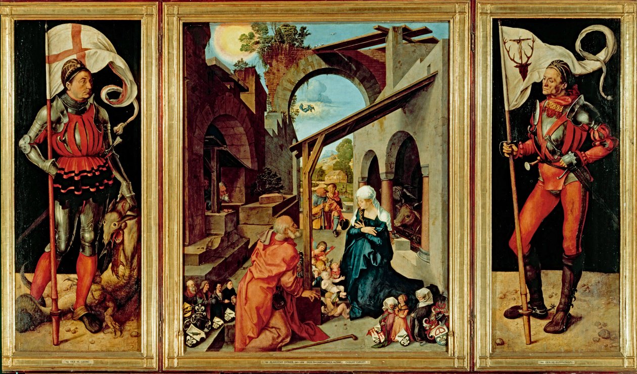 Paumgartner altaar, ca.1500 (olieverf op kalkpaneel) door Albrecht Dürer or Duerer