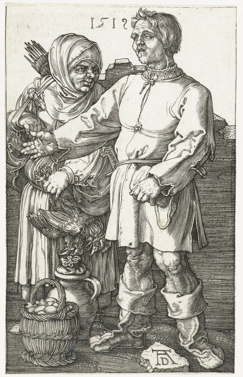Boerenpaar op de markt door Albrecht Dürer or Duerer